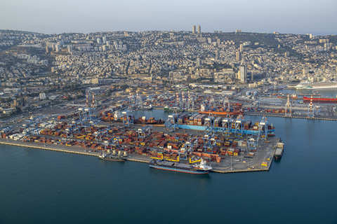 Israel: Import-oriented maritime economy. Photo: Haifa Port Israel: Import-oriented maritime economy. Photo: Haifa Port